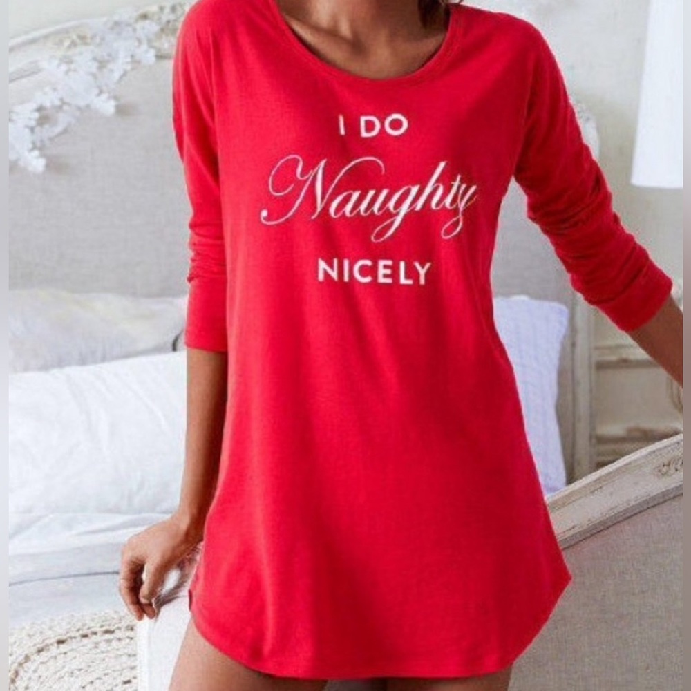 Victoria’s Secret Christmas Intimates Nightie Night Shirt Vintage Size Large